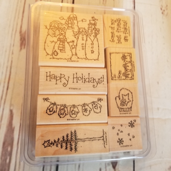 Huge Lot of 70 rubber stamps Stampin up! Vintage sets craft card scrapbooking - Picture 3 of 14